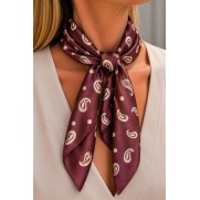 Sjaal vierkant 566 Port stip paisley Sjaal vierkant 566 Port stip paisley